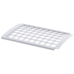 Решетка желоба Verat 125/82 белый 0.6 м защитная