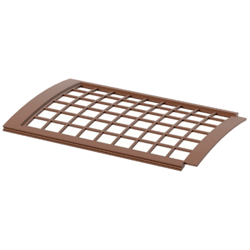 Решетка желоба Verat 125/82 коричневый 0.6 м защитная