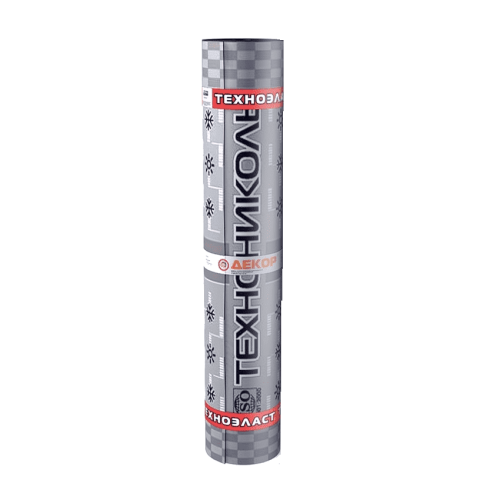 Рулонная кровля Технониколь Техноэласт Декор ЭКП 1x10 м базальт зеленый микс