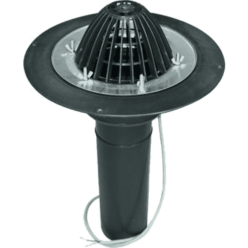 Воронка с обжимным фланцем обогреваемая Технониколь 110х450 мм