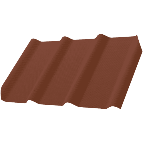 Фиброчерепица Decover 40/300 1750x980x5,8 мм орех
